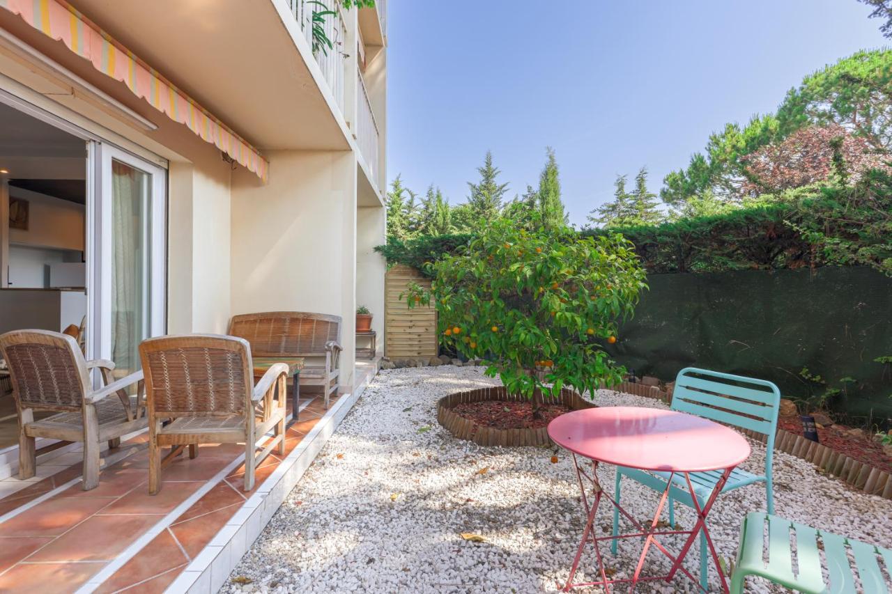 Beauvallon Plage - Magnifique T2 Avec Jardin, Proche Centre, Mer Antibes Eksteriør bilde