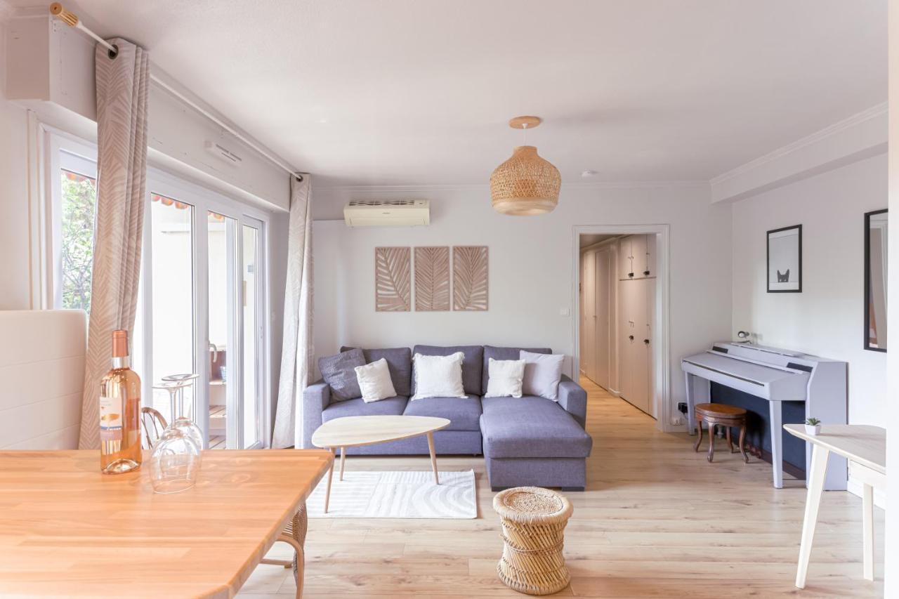 Beauvallon Plage - Magnifique T2 Avec Jardin, Proche Centre, Mer Antibes Eksteriør bilde