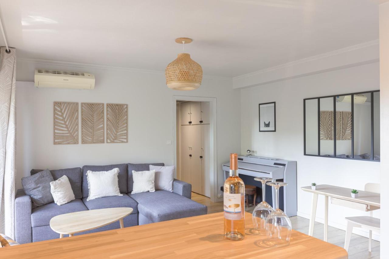 Beauvallon Plage - Magnifique T2 Avec Jardin, Proche Centre, Mer Antibes Eksteriør bilde